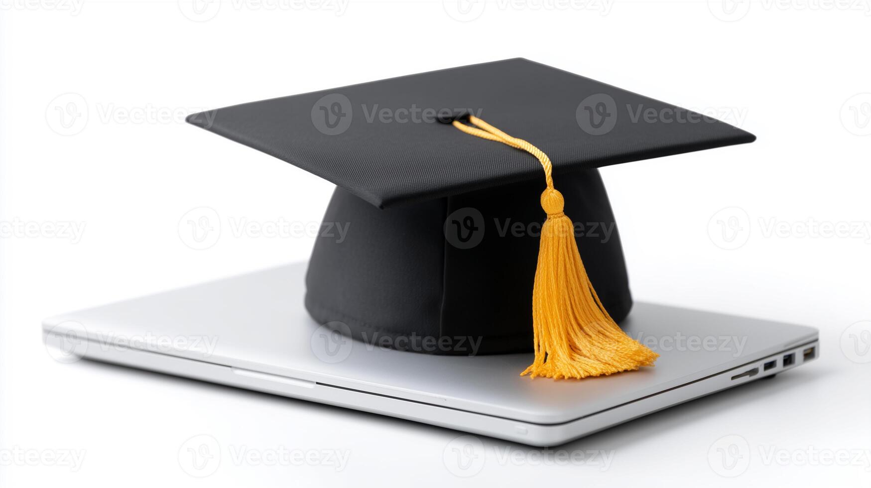 Digital Higher Education Concept with Graduation Symbol photo