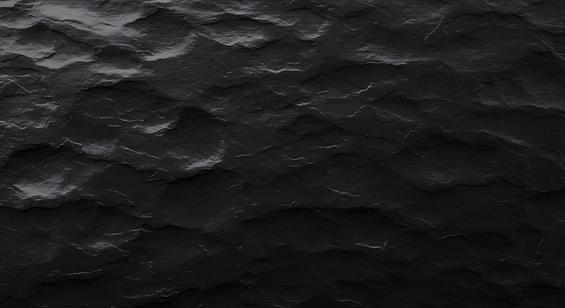 A black rock texture with a lot of cracks photo