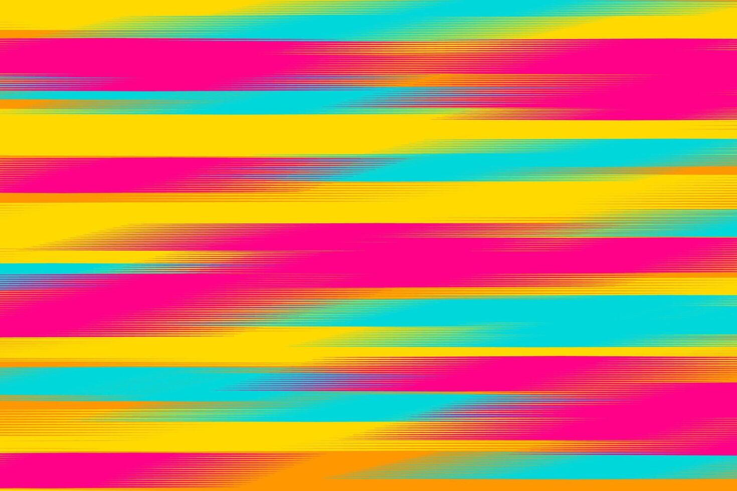 Ikat Abstract background. Pink, blue and yellow Stripe Ikat Pattern. Design for fabric, background, wallpaper, textile, wrapping, carpet, print, clothing, embroidery vector