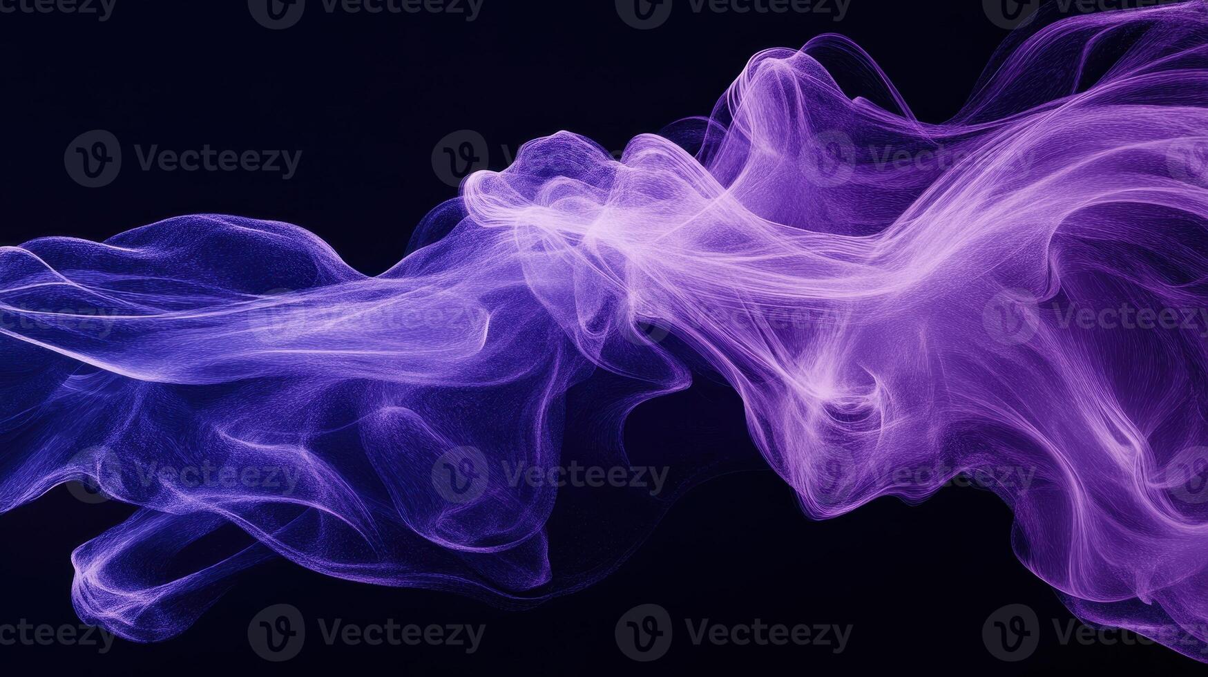 Violet Energy Flow Abstract Nebula of Light and Particle Streams Against Dark Space photo