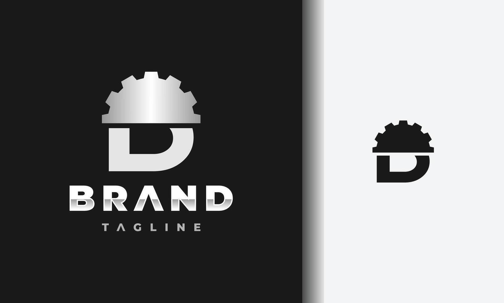 initial D gear logo vector