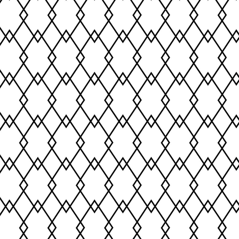 Abstract geometric pattern with rhombuses. A seamless background. Black and white texture. Graphic modern pattern For poster, flyer, banner, invitation, social media, party or sale vector