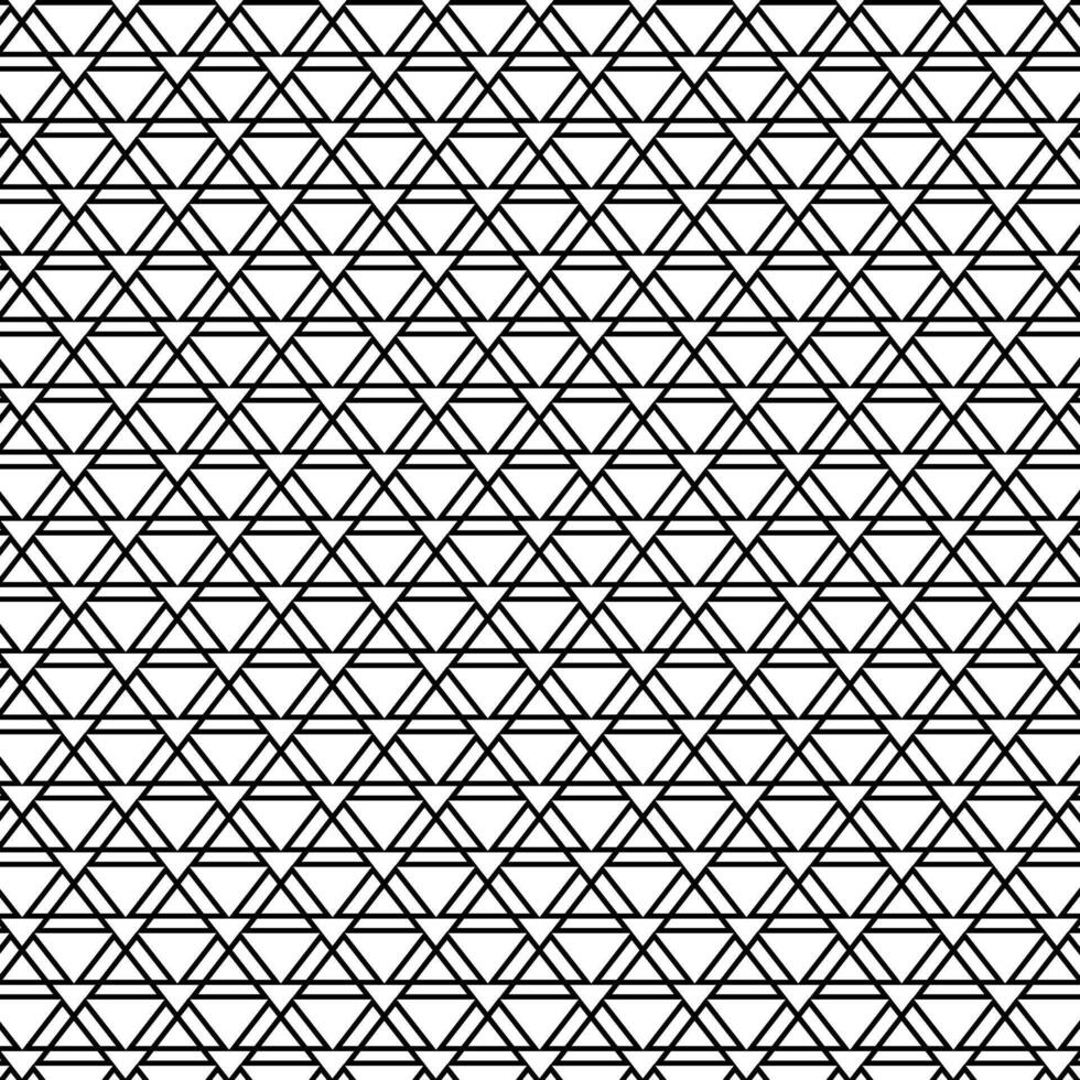 triangle hexagon grid line Geometry seamless pattern. graphic line illustration. Black and white abstract background for banners, print for fabric, labels, t-shirt printing. vector