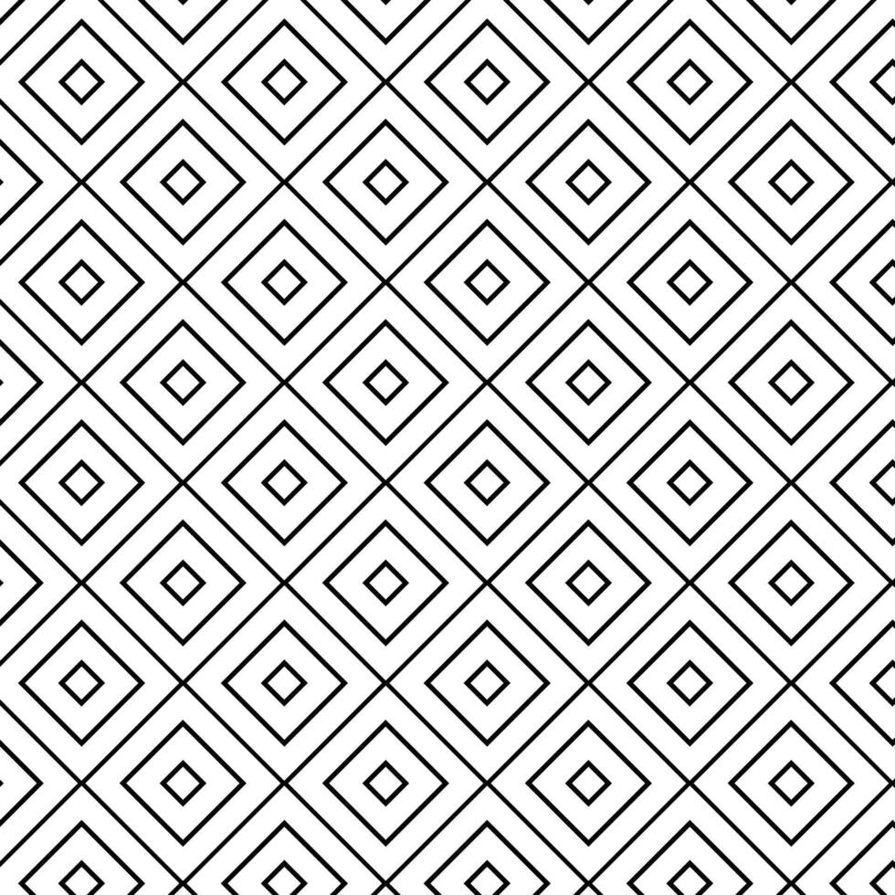 rhombus Geometry seamless pattern. graphic line illustration. Black and white abstract For poster, party invitation, backdrop, ad, sale promotion, print for t-shirt vector