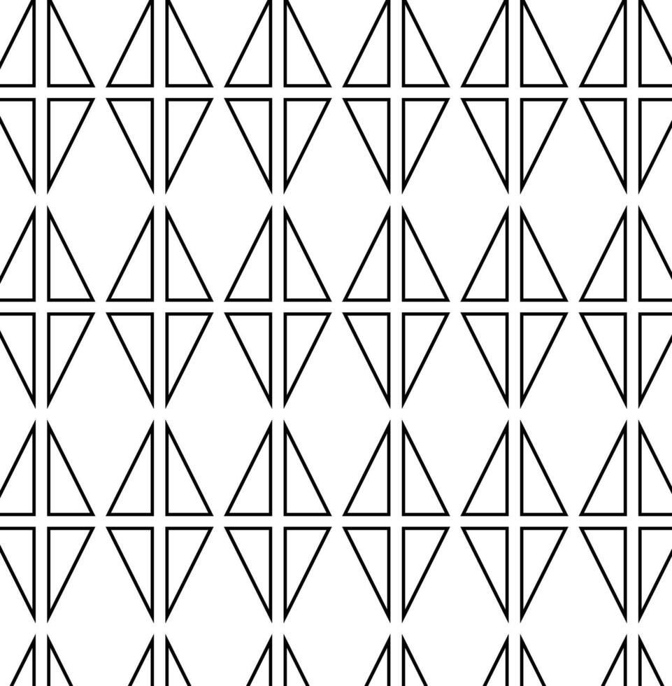 triangle Geometric seamless pattern. Repeating hexagon lattice. Geometry seamless pattern. graphic line illustration. Black and white abstract vintage 1920. For logo, web, package, sticker. vector