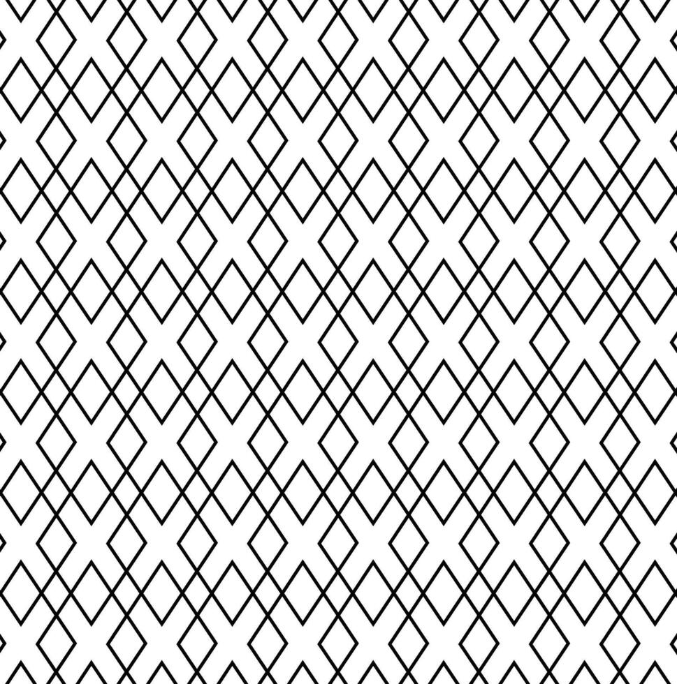 Abstract geometric pattern with lines, rhombuses A seamless background. Black and white texture. abstract vintage 1920. Banner, poster, wrapping paper, sticker, print, modern textile design. vector
