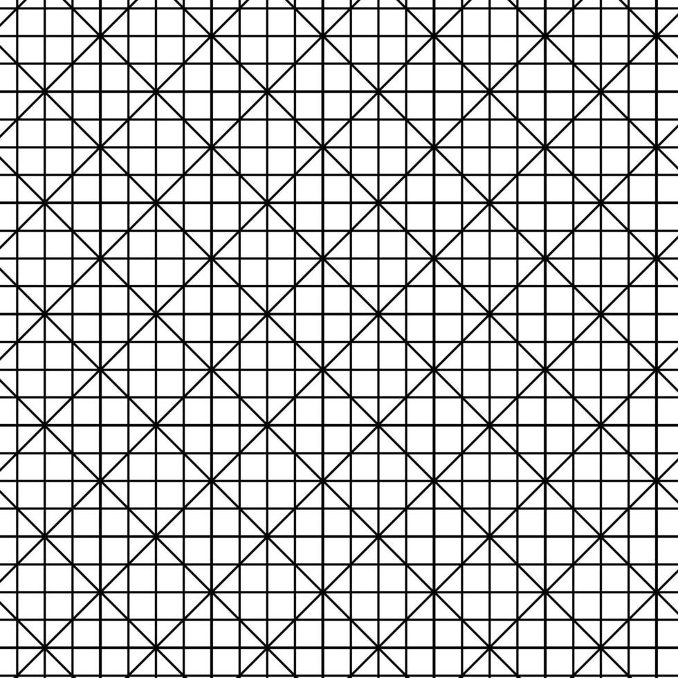 Thin line monochrome seamless geometric pattern. Modern abstract black and white background, simple repeat texture. Geo design for decor, print vector