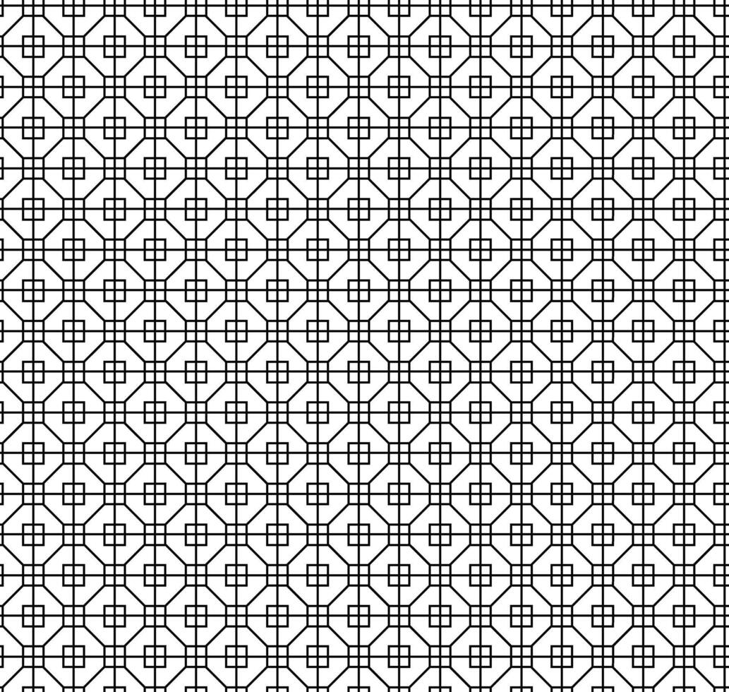 Seamless geometric pattern with hexagon grid line, modern triangle repeats background Geometry seamless pattern. graphic line illustration. Black and white abstract vector