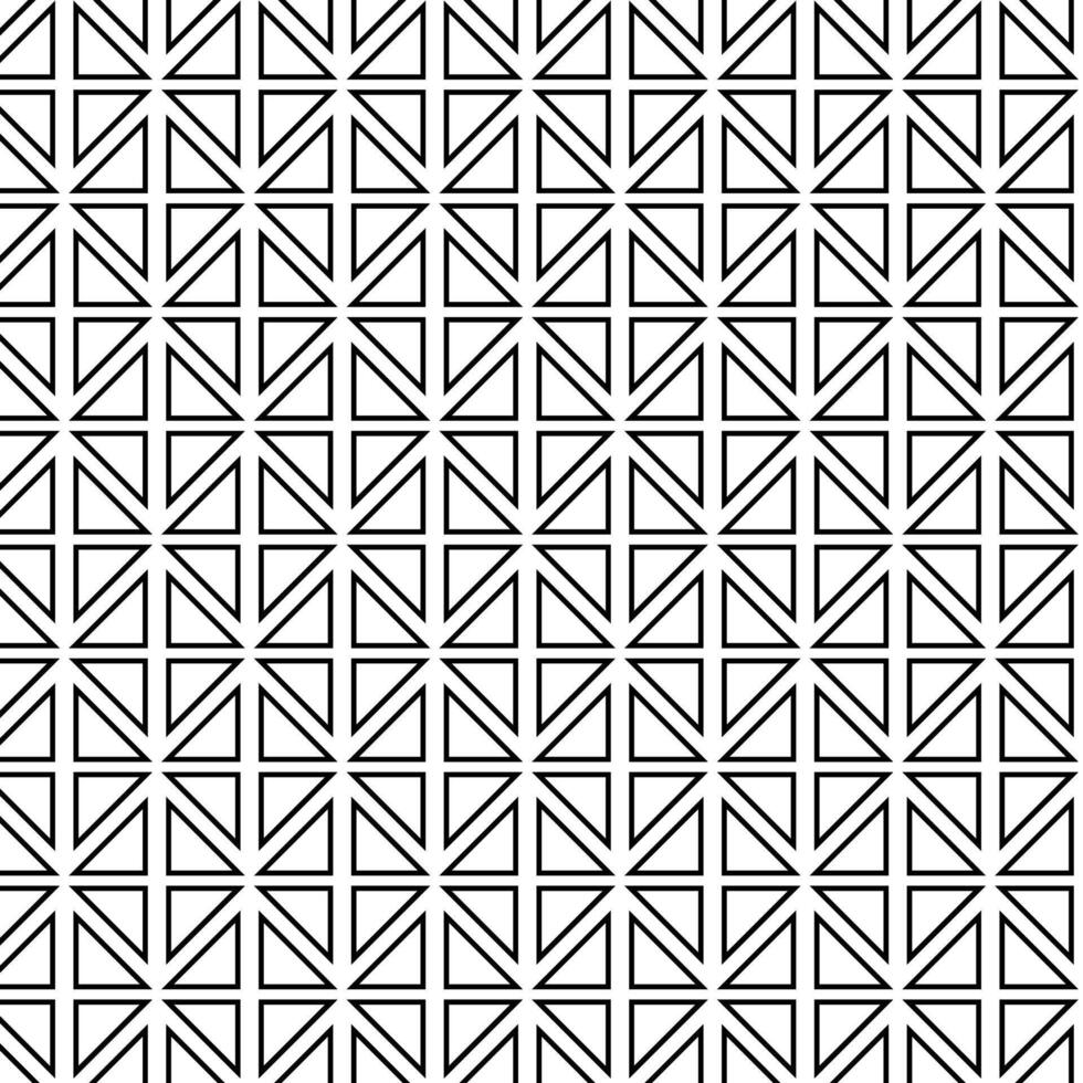 Triangle Geometry seamless pattern. graphic line illustration. Black and white abstract For poster, flyer, banner, invitation, social media, party or sale vector