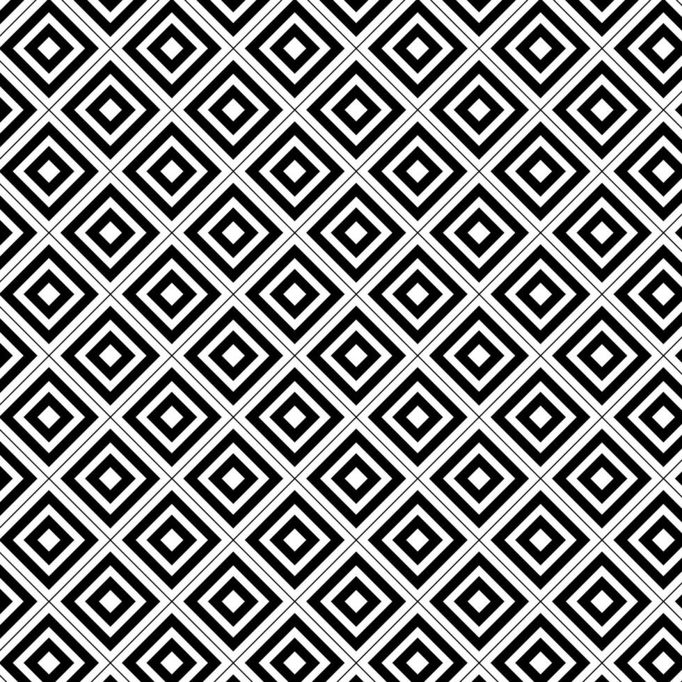 Abstract geometric pattern with lines, rhombuses A seamless background. Black and white texture Sample poster, party invitation, holiday banner, postcard. vector