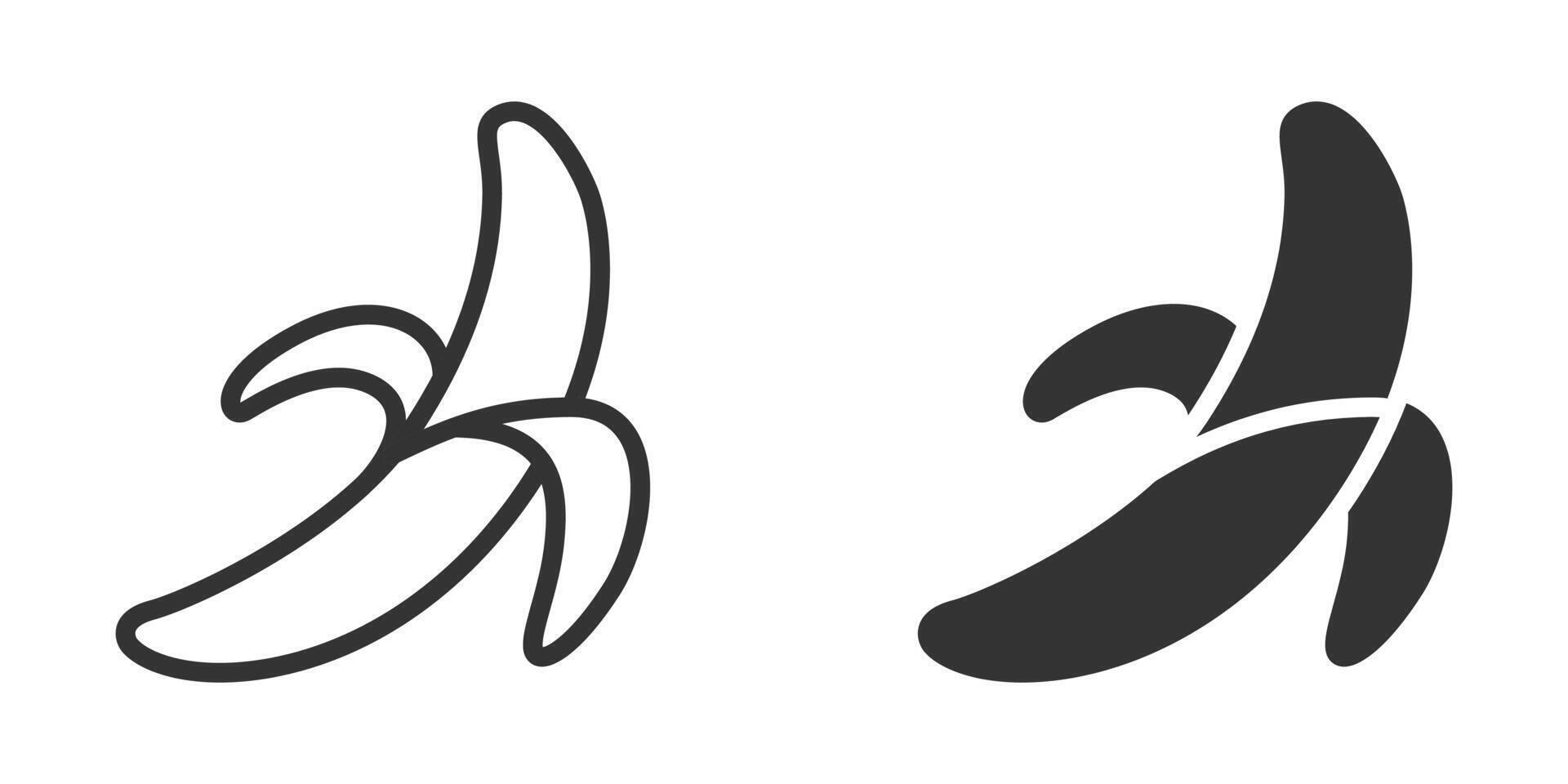 Banana icon illustration vector
