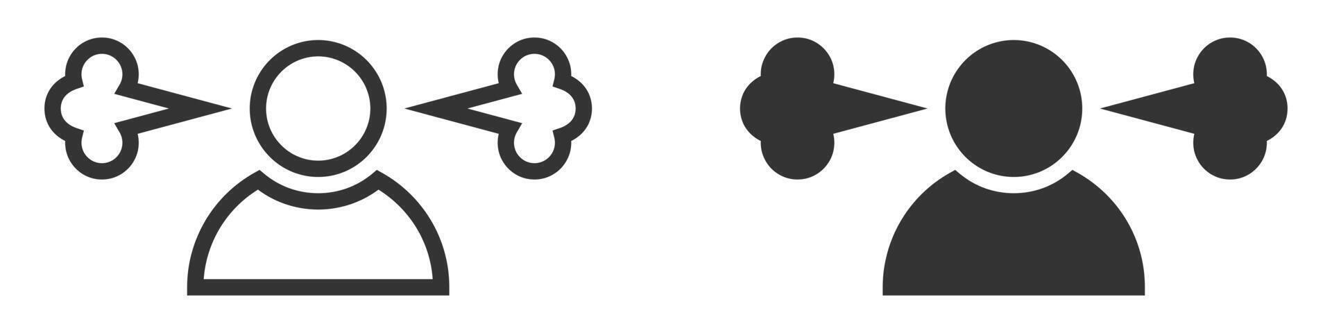 Two icons of a man and woman with a bow and arrow vector