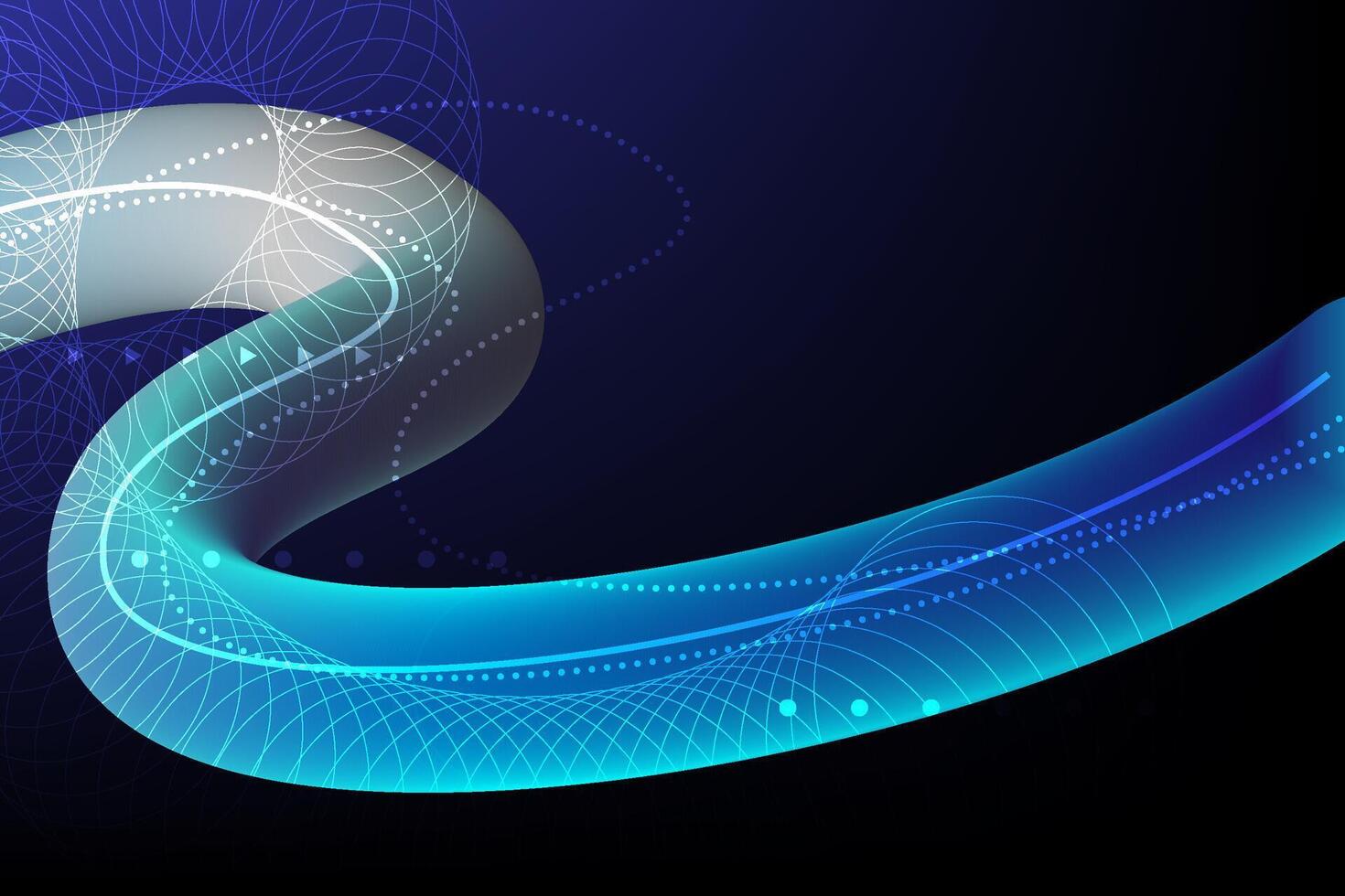 Fiber cable optic technology High speed internet, communication and connecting concept vector