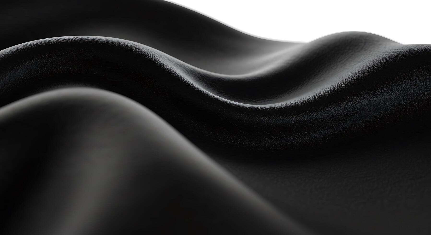 Black fabric with a wavy pattern photo