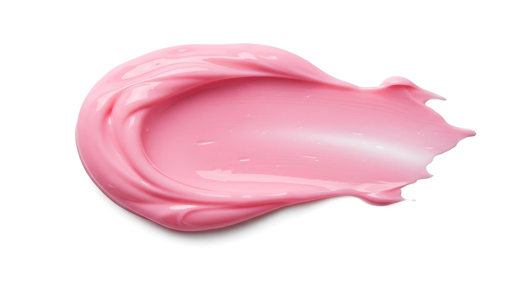 A pink liquid is being poured into a cup photo