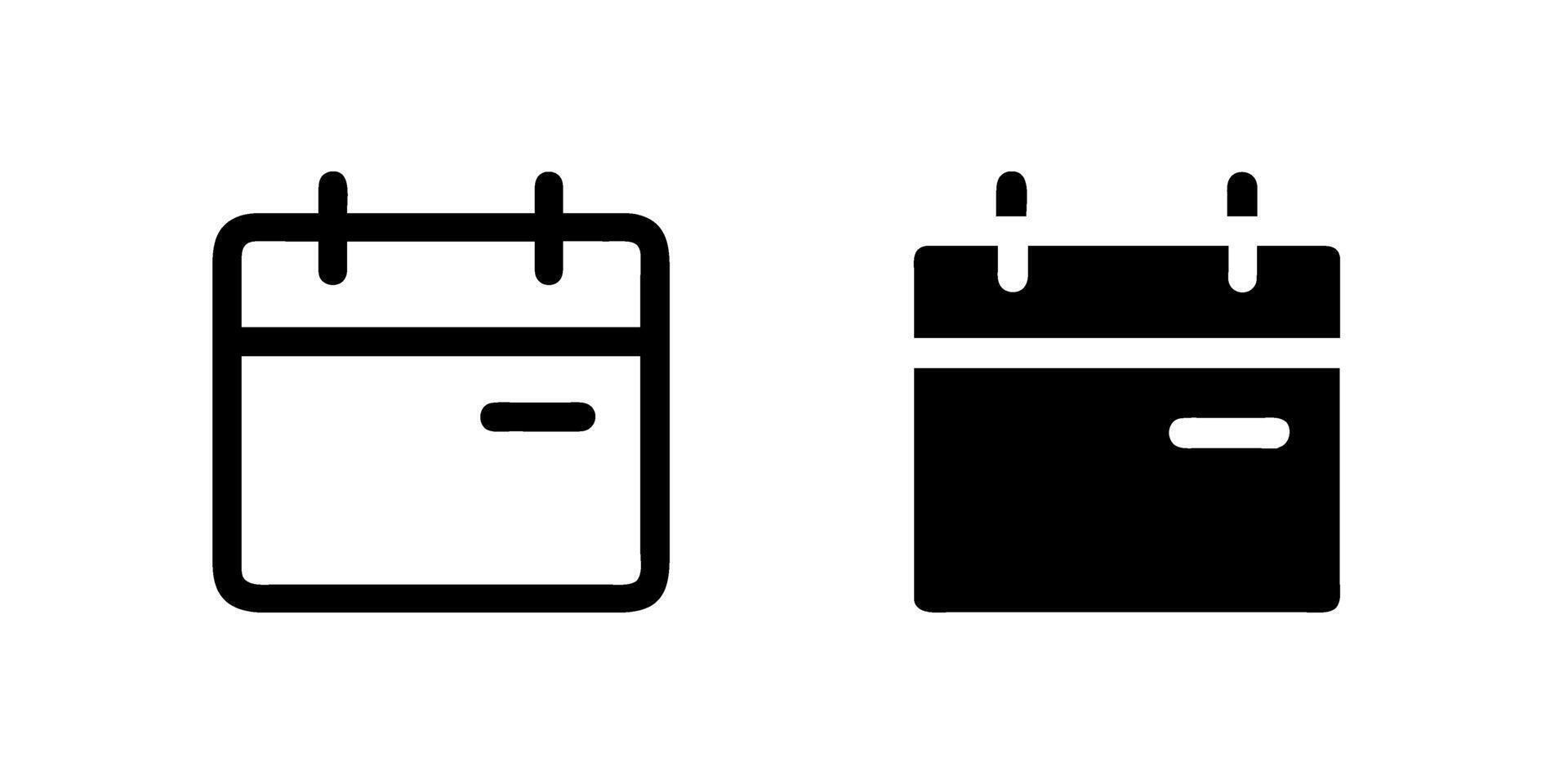 icon set featuring calendars, suitable for scheduling and time designs. vector