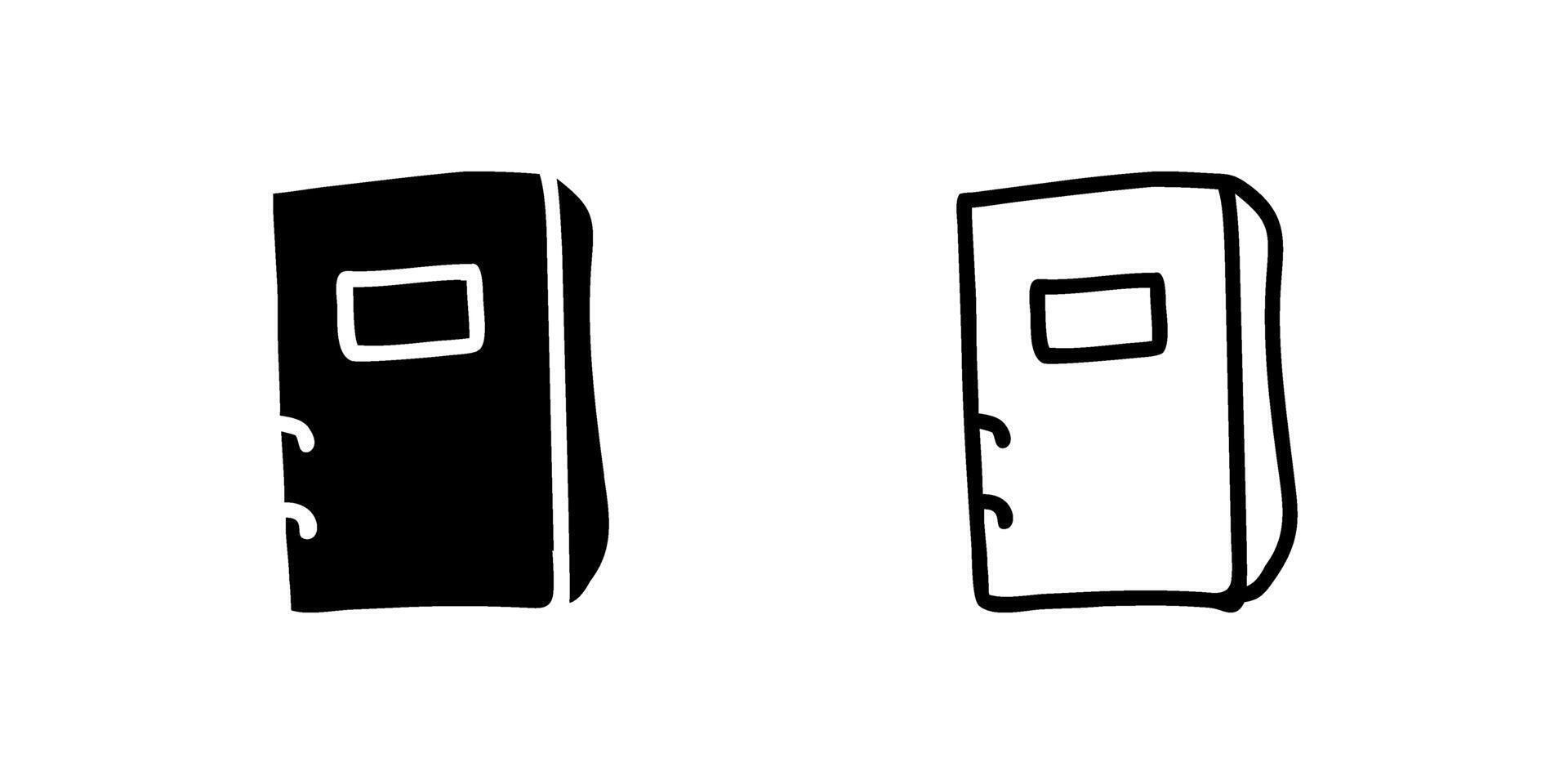 icon set featuring books, perfect for education and reading designs. vector