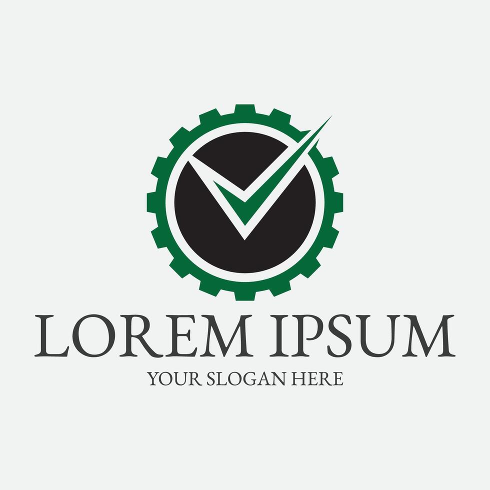 Check mark logo design template vector