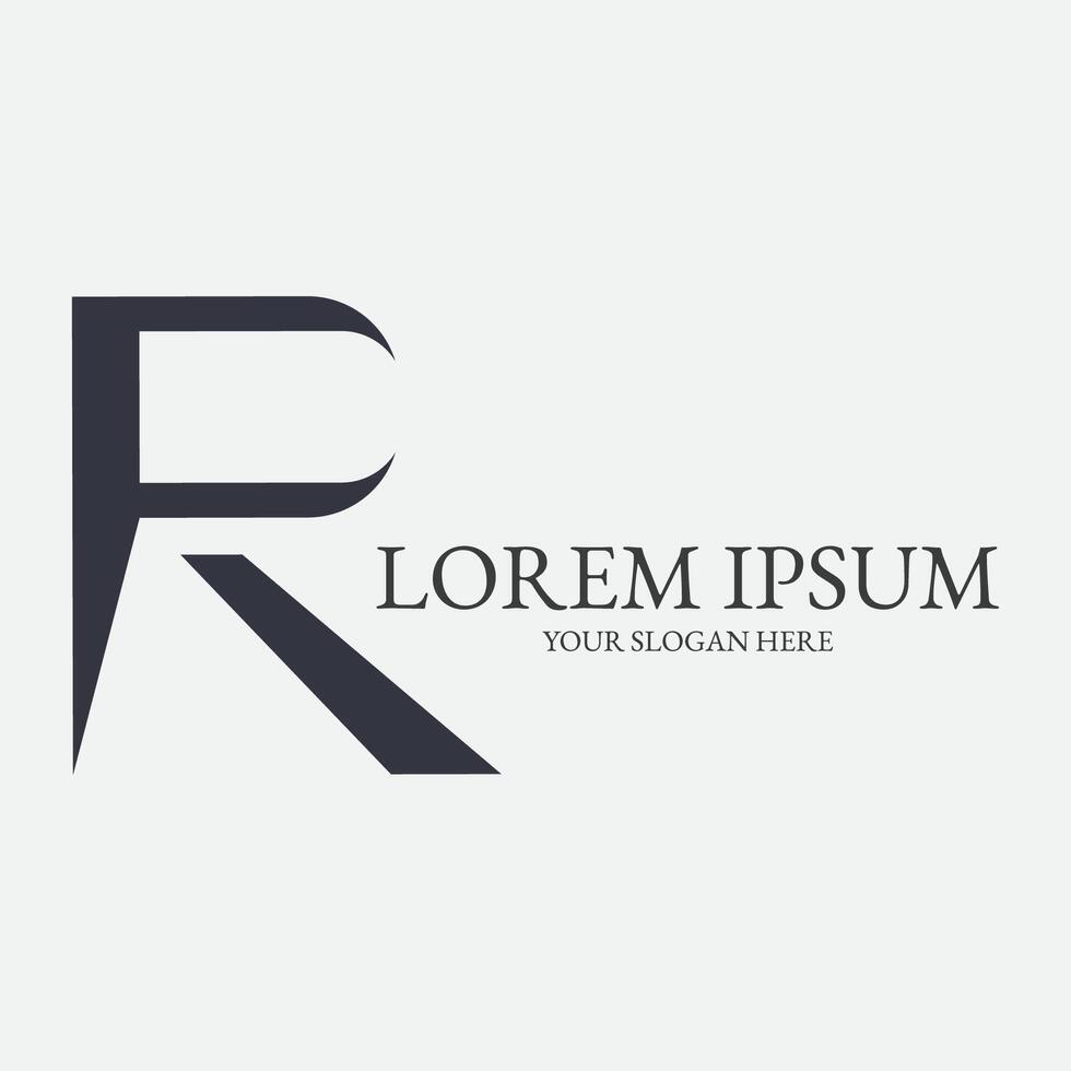 R logo illustrations design icon template vector