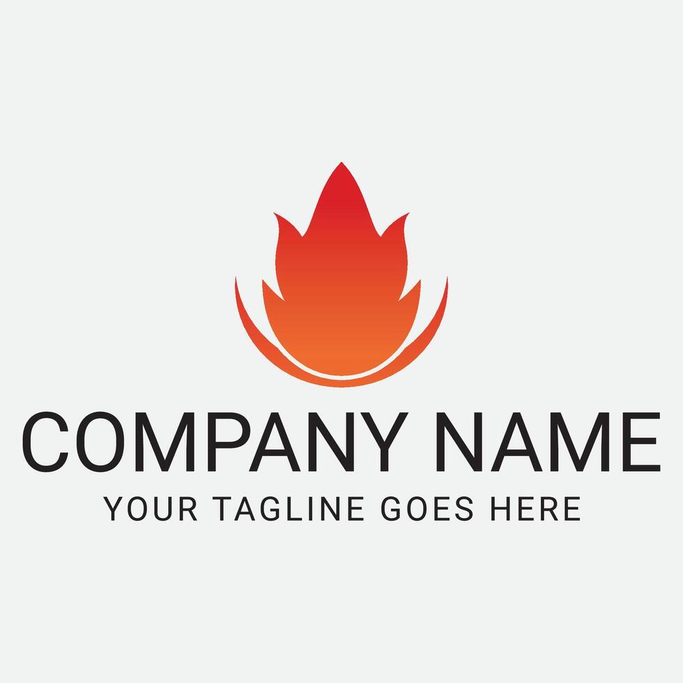Flame logo illustrations design template vector
