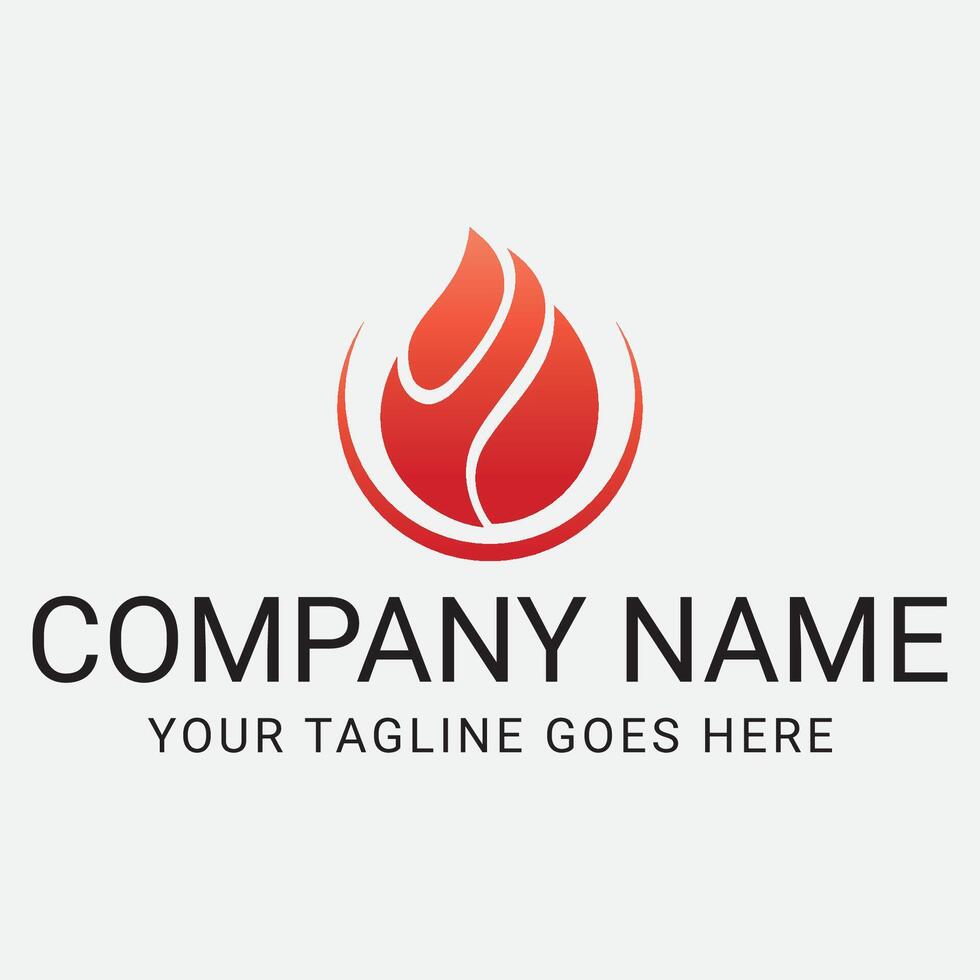 abstract Flame logo illustrations design template vector