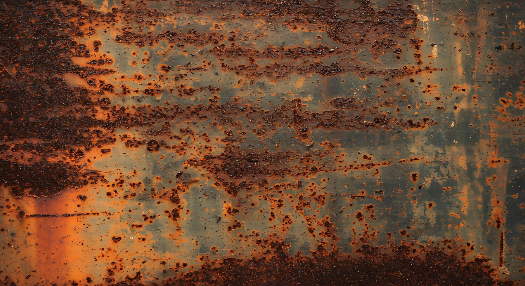 Rusty metal surface with paint and rust photo