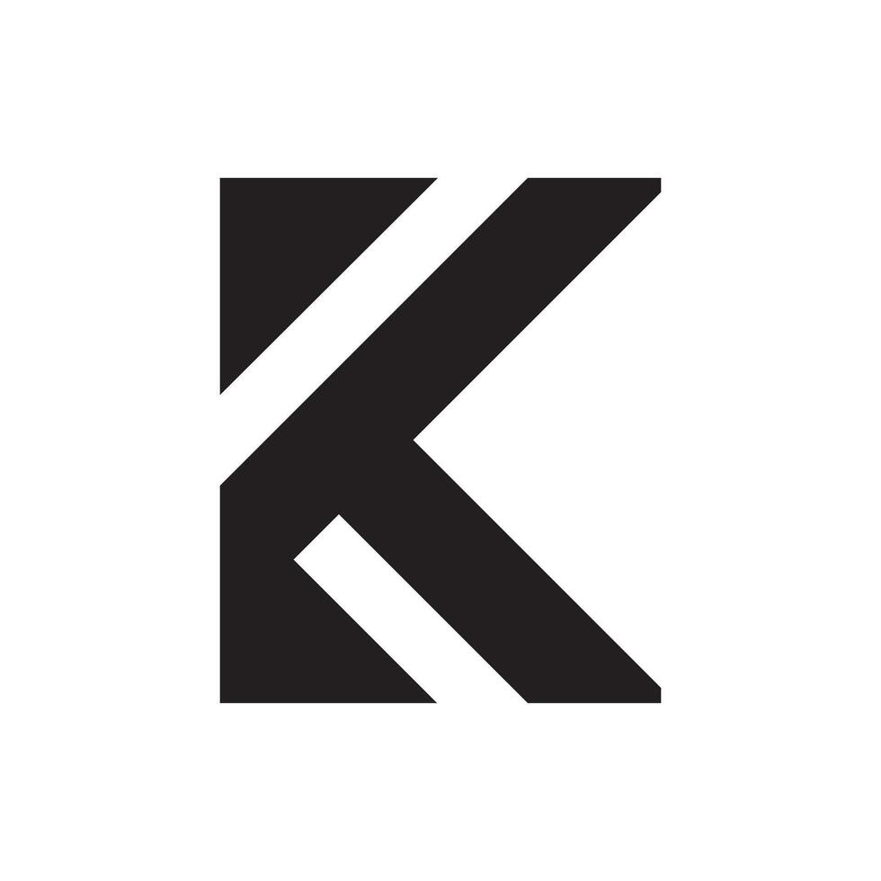 Initial Monogram Letter K Logo. vector