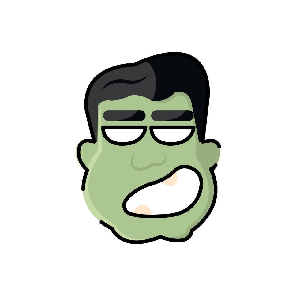 Isolated frankestein icon halloween illustration vector