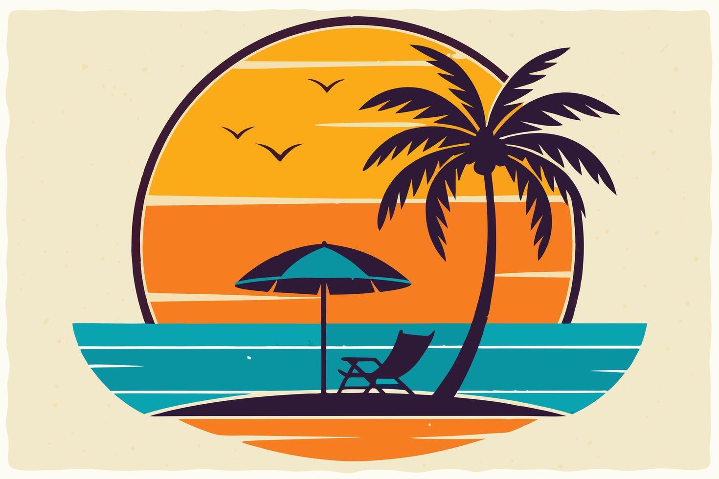 Summer Vibes Illustrations vector