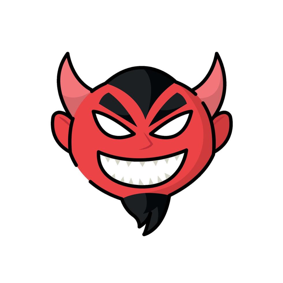 Isolated devil icon halloween illustration vector
