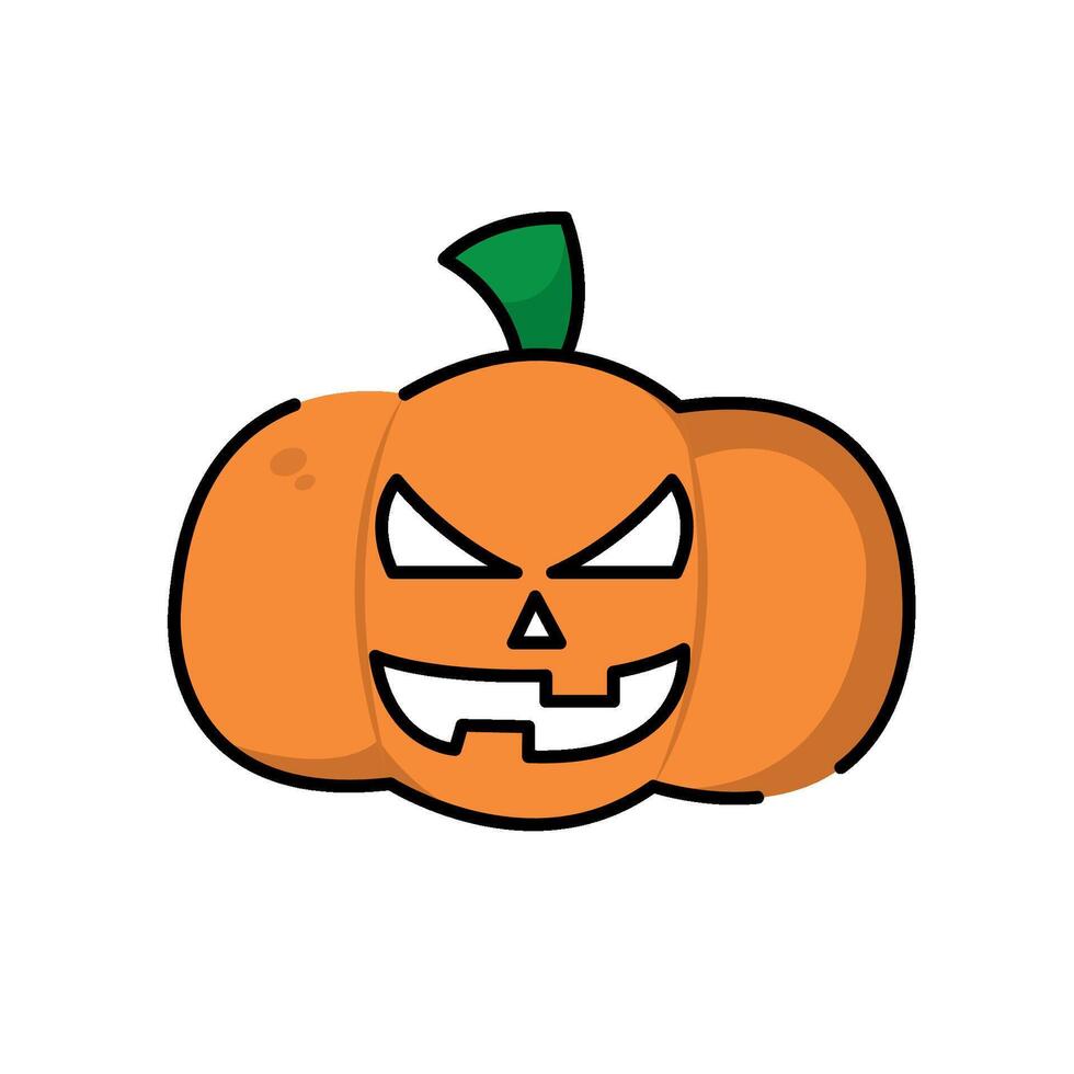 Isolated pumpkin icon halloween illustration vector