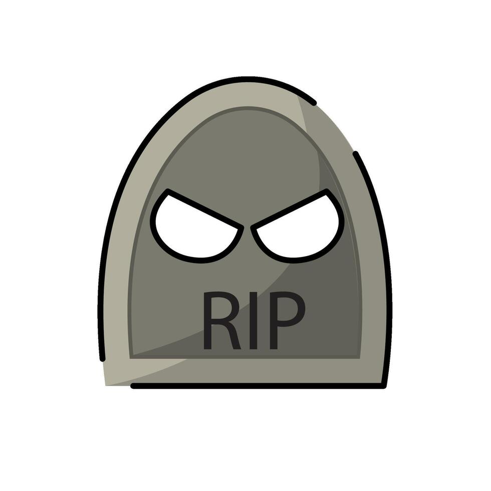 Isolated tumb icon halloween illustration vector