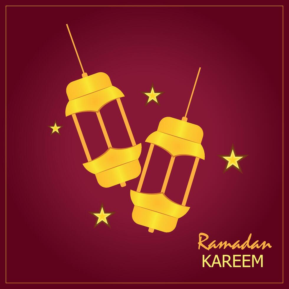 Ramadan Lanterns Glow. vector