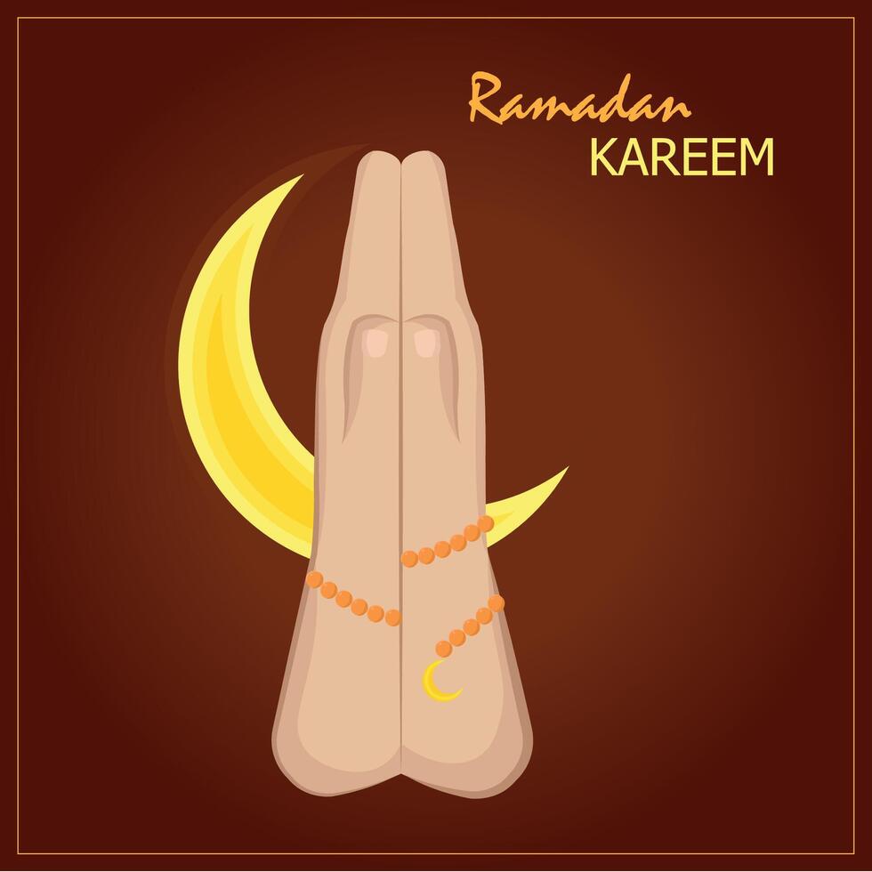 Praying Hands Icon. vector