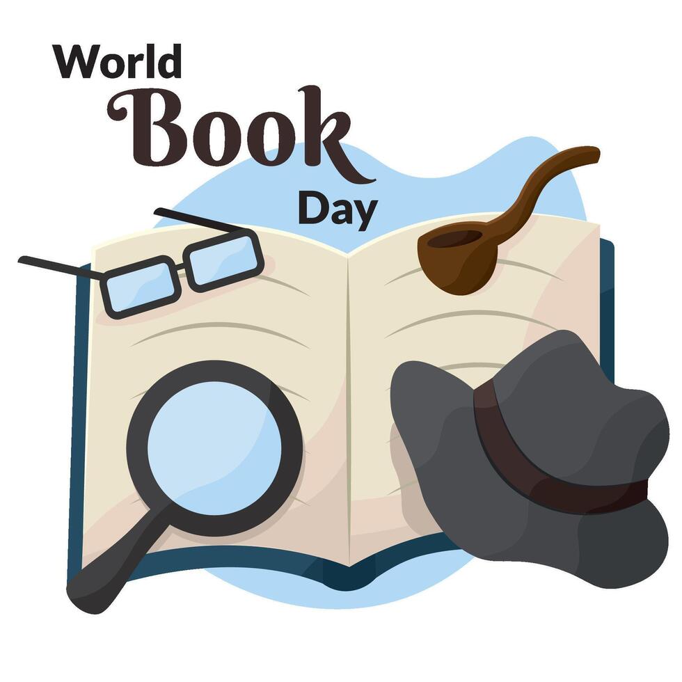 Detective tools book icon. vector