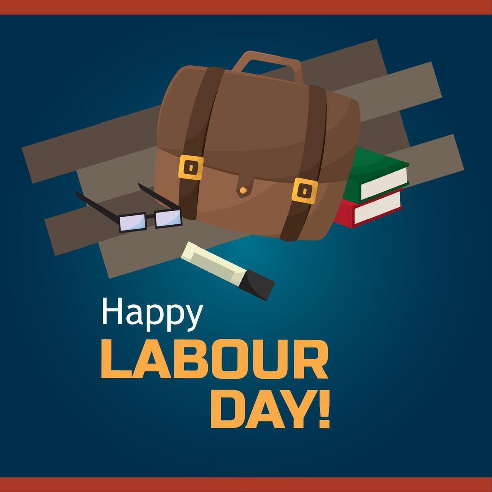 Labour Day office concept. vector