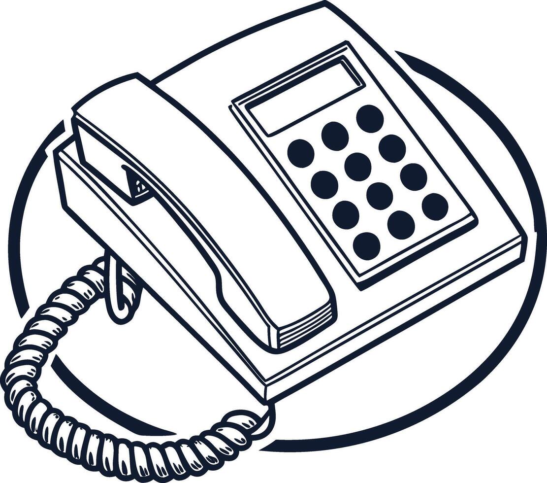 A telephone icon vector