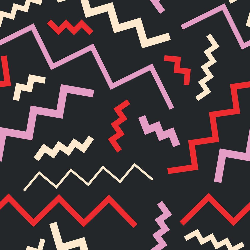 Black Festive pattern with colorful confetti vector