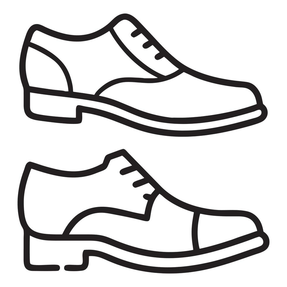 Sport shoes art illustration vector
