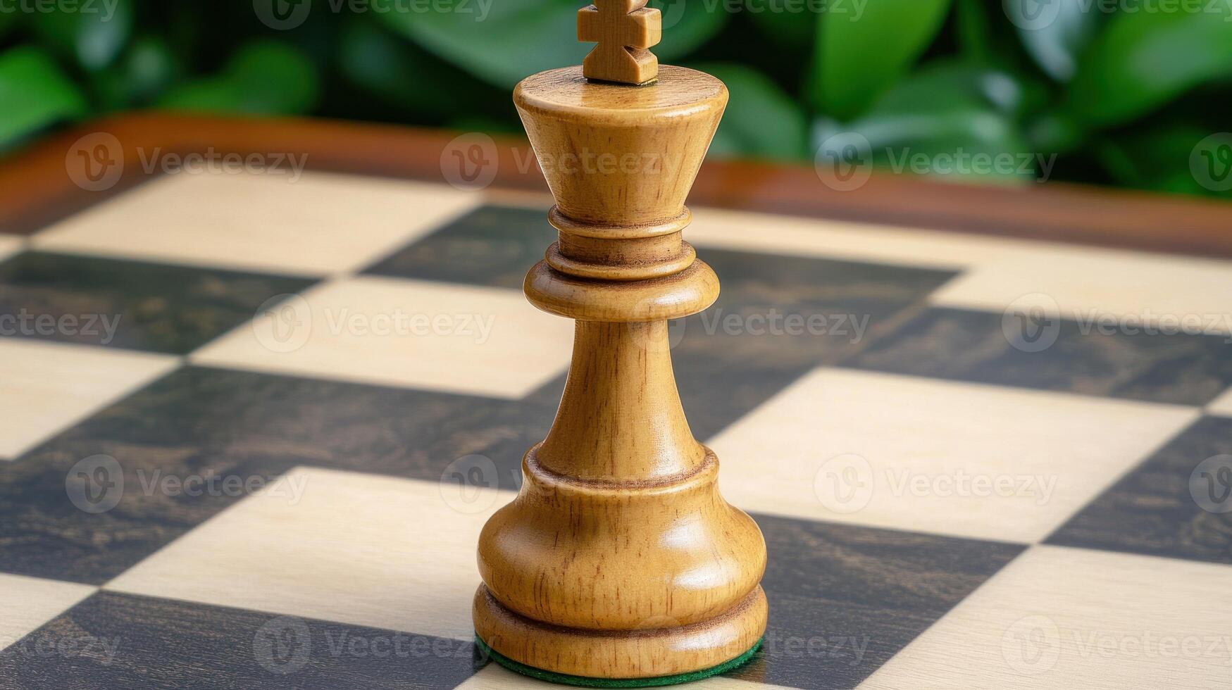 Chess King on Checkered Board photo