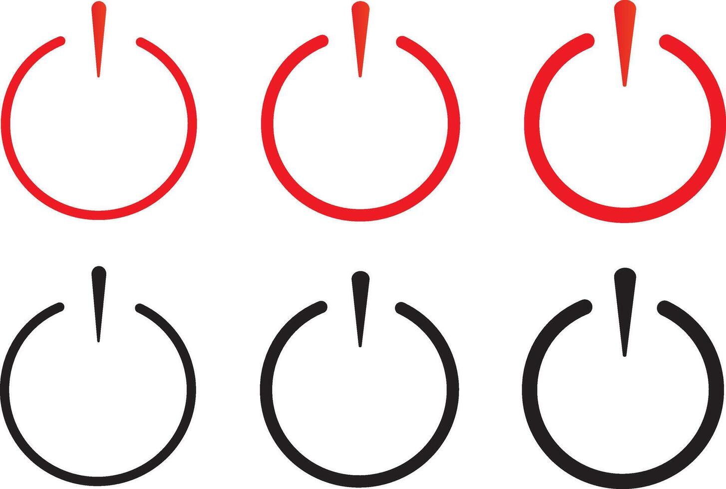 PriPower icon set. Electric power sign. Start power sign, illustration sign symbol,nt vector