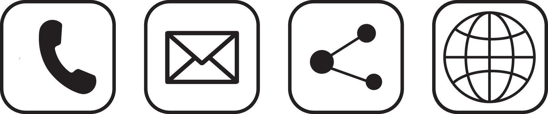 Contact us with an icon set. address, email, icons, Contact us icon set.sent, network, Website, mail, telephone, vactor, vector