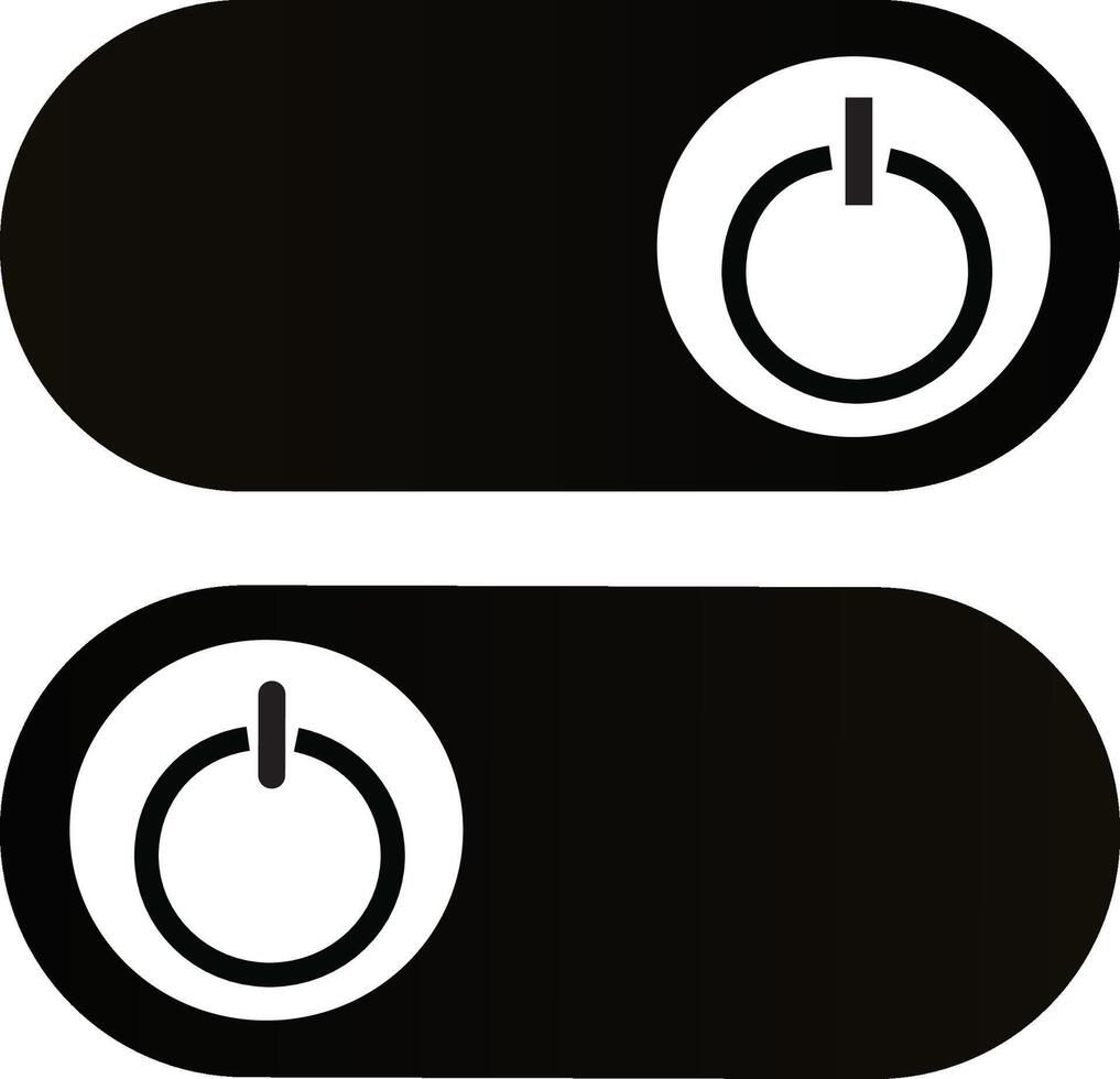 power button icon set. Electric power sign. Start power sign background, vector