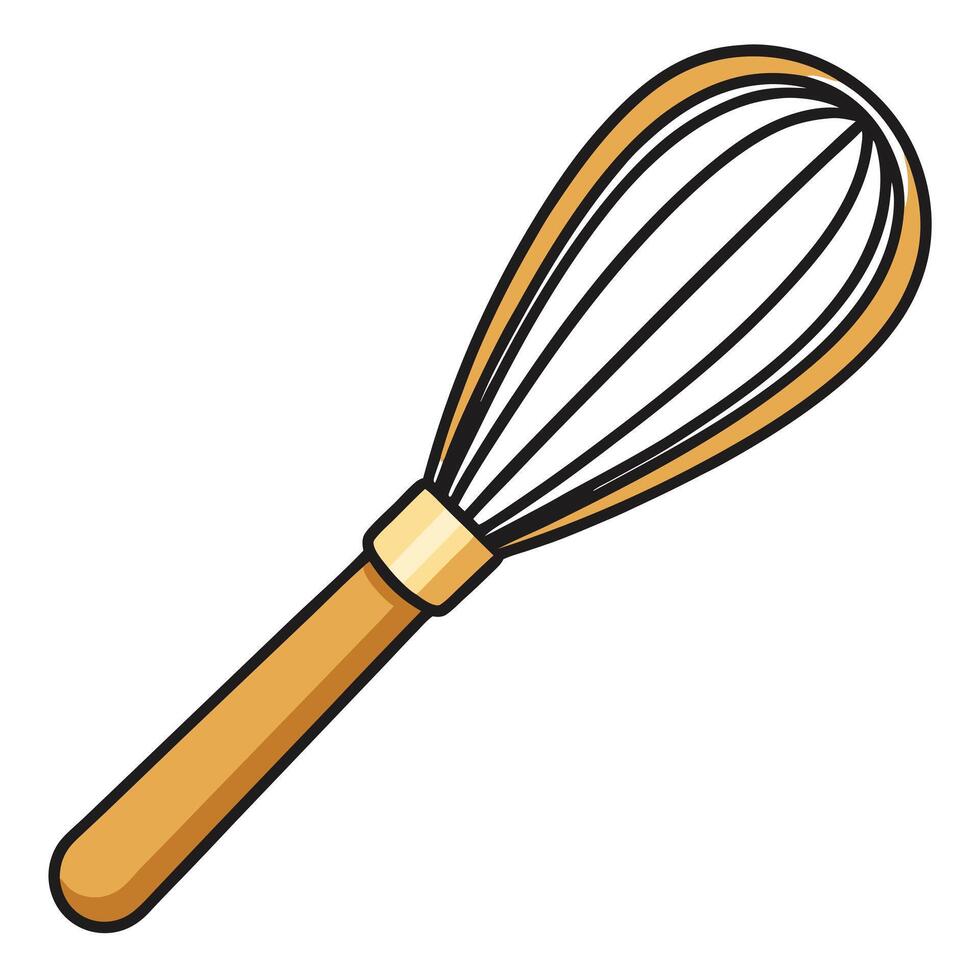 A whisk on a white background vector