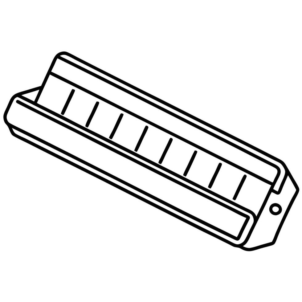 A black and white drawing of a pencil vector