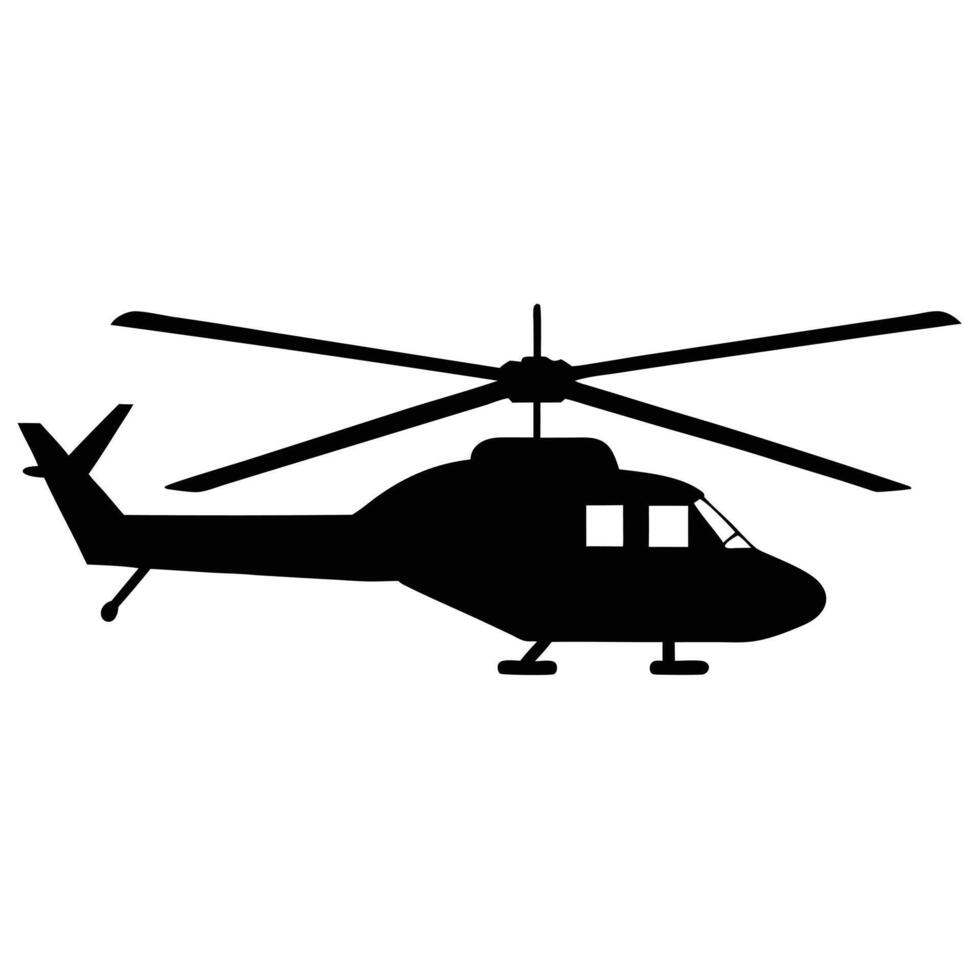 Helicopter Silhouette Illustration of a Helicopter vector