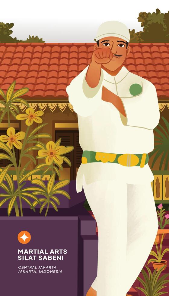 A poster for martial arts in india vector