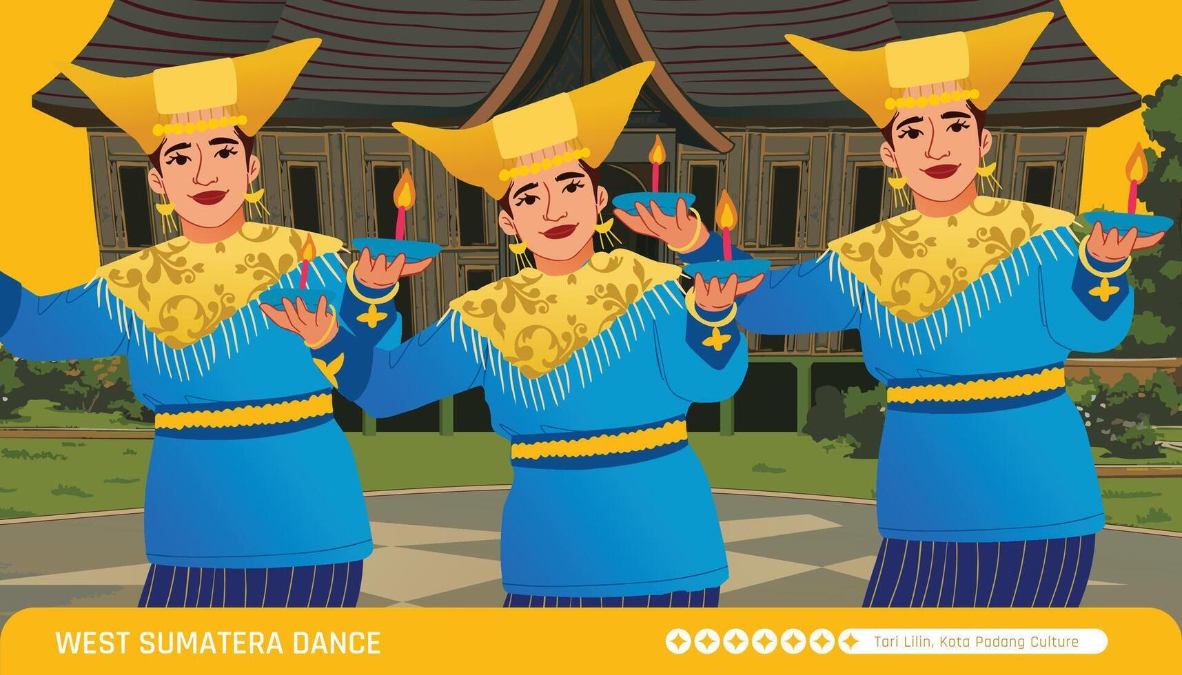 Three men in traditional costumes are holding candles vector