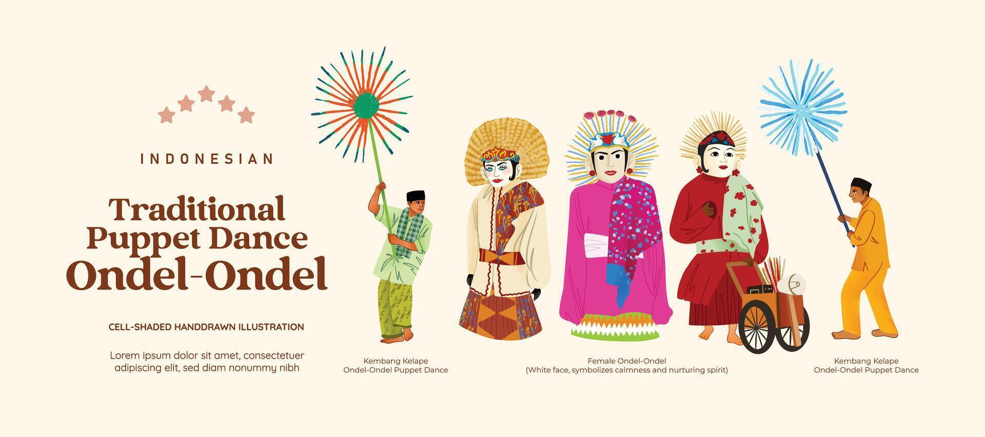 A poster with a group of people dressed in traditional costumes vector