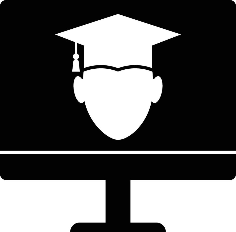 Online, E Learning Education Icon vector